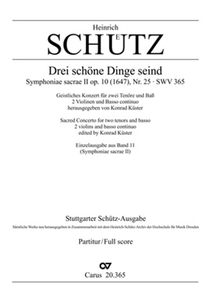 Drei schöne Dinge seind